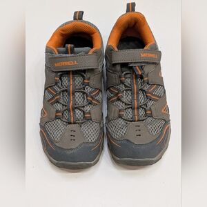 Merrell Boy's 3 Hiking Shoes Trail Chaser Outdoors Brown Orange Athletic Sneaker
